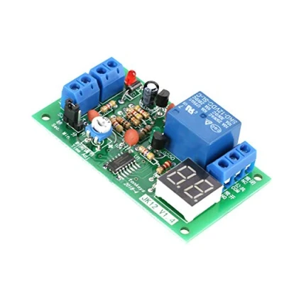 Abbildung von Marhynchus Timer Modul DC Elektronisches Bauteil 12V Einstellbare LED Anzeige Countdown Timing Verzögerung Schalten Sie den Trigger des Relaisschaltermoduls aus,Modul