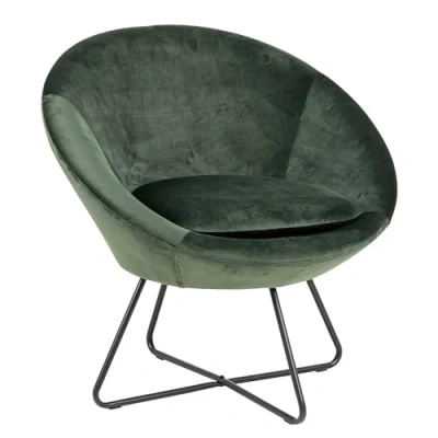Abbildung von AC Design Furniture Colin Sessel, waldgrün, Stoff, B: 82 x H: 79 T: 72,5 cm, 1 Stück, 78549
