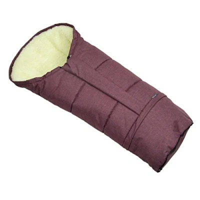 Abbildung von BambiniWelt by Rafael K. Fußsack Winterfußsack für Kinderwagen Buggy mumienform Wolle MELIERT, universal Kinderwagen, Buggy, Jogger, Schlitten