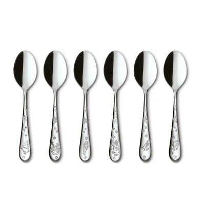 Abbildung von Villeroy &amp; Boch Toy&#039;s Delight Kaffeelöffelbesteck Set für 6 Personen, teilig, spülmaschinenfest, rostfrei, Besteck Set, Löffel Besteckset Edelstahl
