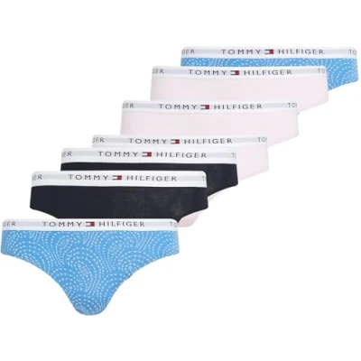 Abbildung von Tommy Hilfiger 7 PACK Print Slip für Kinder, Größe: 152 164, Light pink/blue paisley/des sky