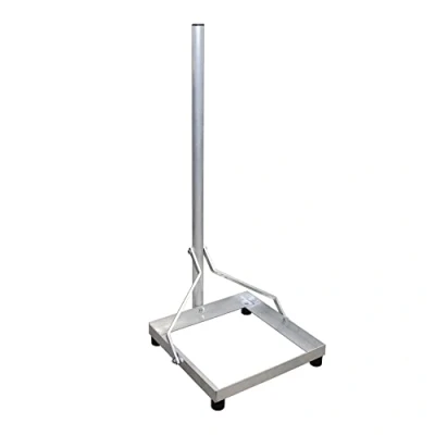 Abbildung von Premium X Balkonständer 40x40cm Aluminium Mast 1m SAT Balkon Terrassen Ständer Flachdach Halterung für Satelliten Schüssel