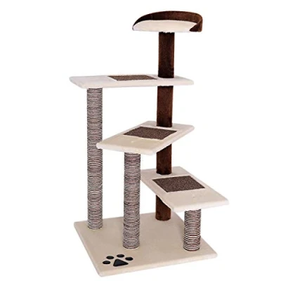 Abbildung von lionto Kratzbaum Katzenkratzbaum Höhe 100 cm, beige/braun