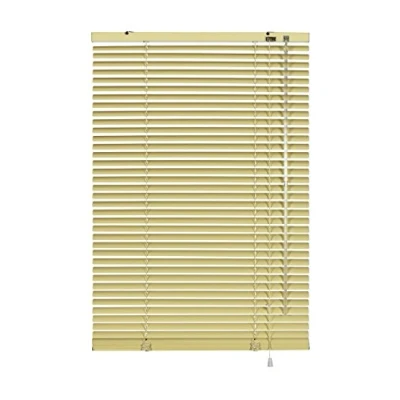 Abbildung von GARDINIA Alu Jalousie, Sichtschutz, Lichtschutz, Blendschutz, Wand und Deckenmontage, Aluminium Beige, 80 x 175 cm (BxH)