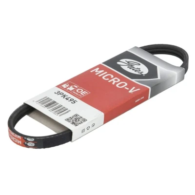 Abbildung von GATES Micro V 3PK495 Keilrippenriemen 495 3 Polyester, EPDM (Ethylen Propylen Dien Kautschuk) SUZUKI: Grand Vitara 1 SUV, I SUV Cabrio