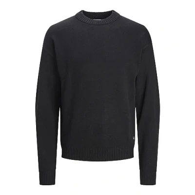 Abbildung von Jack &amp; Jones CREW NECK SN Strickpullover, Herren, Größe: XL, Black