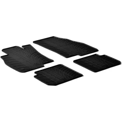 Abbildung von Gledring 0343 Fußmattensatz Gummi vorne und hinten 4 schwarz 750mm 550mm ALFA ROMEO: MiTo