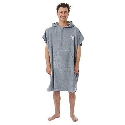 Abbildung von Rip Curl Logo Hooded Towel Herren (Blau one size Größe) Reiseaccessoires