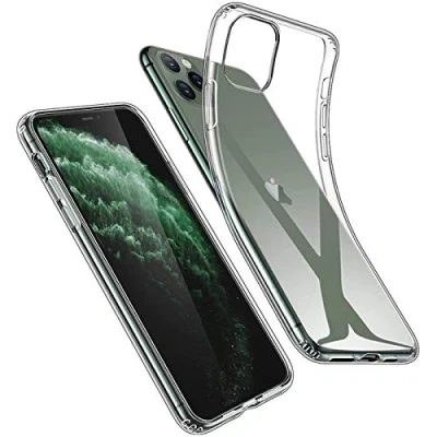 Abbildung von Verco Handyhülle für iPhone 11 Pro Max Case, Handy Cover Apple Hülle Transparent Dünn Klar Silikon, durchsichtig