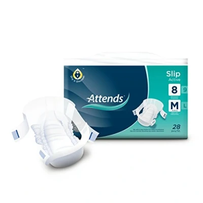 Abbildung von Attends Slip Active 8M, Einmalslip, bei starker Inkontinenz, Größe M, 4 x 28 St