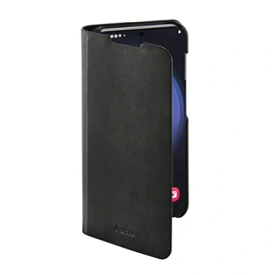 Abbildung von Hama Handytasche für Samsung Galaxy S23 „Guard Pro“ (Schutzhülle mit Kartenfach, klappbare Hülle Magnetverschluss und Standfunktion) schwarz