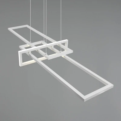Abbildung von Trio Leuchten LED Pendelleuchte Salinas 320310331, Metall Weiß matt, inkl. 34 Watt LED, Switch Dimmer