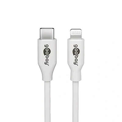 Abbildung von Goobay 39448 Lightningkabel 2m / Apple Lightning auf USB C Ladekabel High Speed 480 Mbits Aufladekabel Handyladekabel iPad iPhone AirPods Weiß