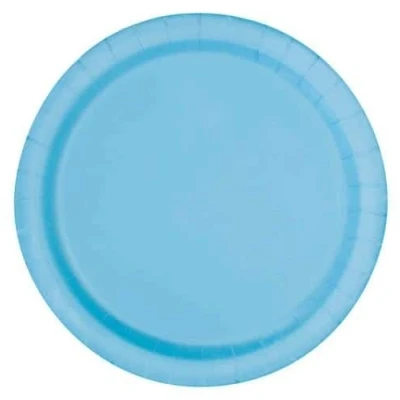 Abbildung von Platten Pulver Blau 23 cm 8 Stücke
