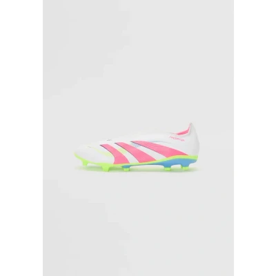 Abbildung von adidas Performance Predator League Laceless FIRM/MULTIGROUND Fußballschuhe Naturrasen, Herren, Größe: 45 1/3, White/lucid pink/lucid lemon Schuhe
