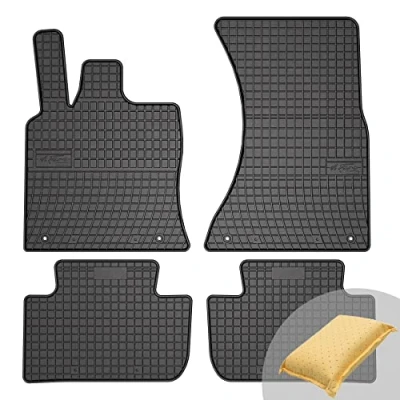 Abbildung von FROGUM EL Toro Gummimatten Ganzjähriges Set von Autofussmatte Auto Fußmatten für Porsche Macan ab 2013 Beständiges Gummi Material 1,5cm Schutzkante