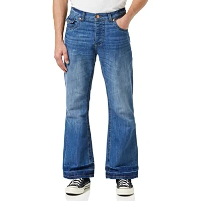 Abbildung von Raw Indigo Ltd Herren A42 Bootcut Jeans, Blau (Lightwash Lightwash), W36/L32 (Hersteller Größe: 36R)
