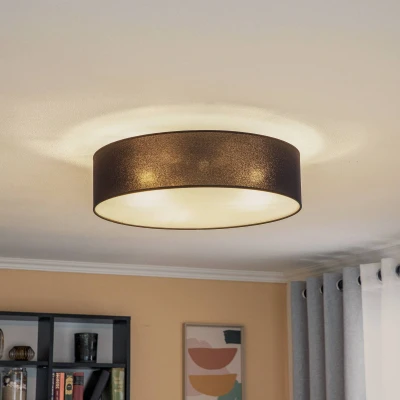 Abbildung von Euluna Roller Decke, Stoffschirm schwarz, Ø 50 cm