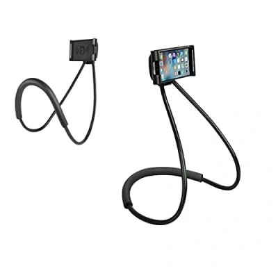 Abbildung von Handy Halter, Universeller intelligenter Stand,Flexible Langer Arm Mobiltelefon Halter Stand 360 Drehbarem Flexiblem Neck Mobile Phone Holder Halterung (schwarz)