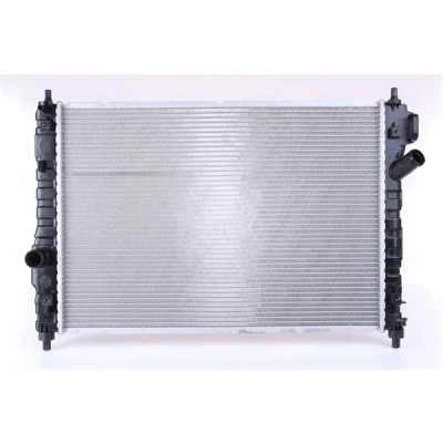 Abbildung von NISSENS 61628 Kühler, Motorkühlung Aluminium 600 415 16 Kühlrippen gelötet CHEVROLET: Aveo / Kalos Limousine, Schrägheck