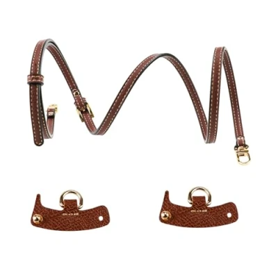 Abbildung von Schultergurt für Longchamp Tasche Damen, Verstellbarer Schulterriemen aus Leder Minitaschen, mit 2 Schultergurtadapter, Umhängetasche Gurt Longchamp, Schultergurtbreite (1.2cm)