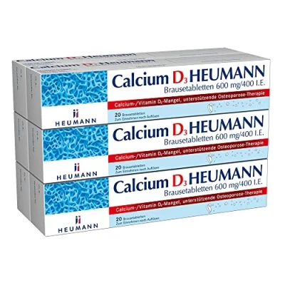 Abbildung von Heumann Calcium D3 Brausetabletten 600 mg/400 I. E. 120 St