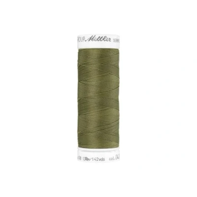 Abbildung von Mettler SERAFLEX elastischer Nähfaden 130 m Khaki Fb. 420