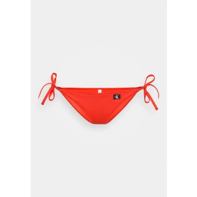 Abbildung von Calvin Klein Swimwear SIDE TIE Bikinihose, Damen, Größe: Large, Flaming chili