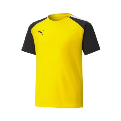Abbildung von Puma Teampacer Sport Tshirt für Kinder, Größe: 152, Gelbschwarzweiss