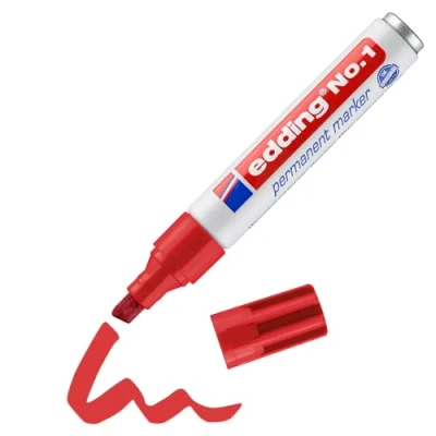 Abbildung von edding Permanentmarker 1 rot