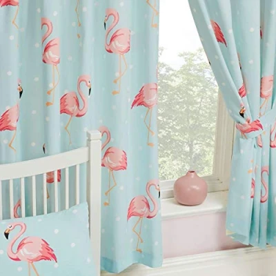 Abbildung von Price Right Home Fifi Flamingo Lined Vorhänge 66 &quot;x 72&quot; (168 cm x 183 cm)