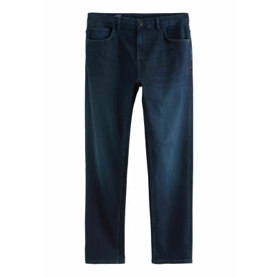 Abbildung von Next Essential Stretch Straight Jeans Leg, Herren, Größe: 30x29, Dark blue