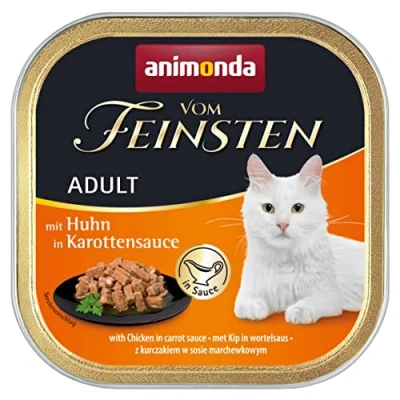 Abbildung von vom Feinsten Katzenfutter nass in Saucen Vielfalt (32 x 100 g), ohne Getreide und Zucker von animonda, mitfrischen, fleischlichen Zutaten