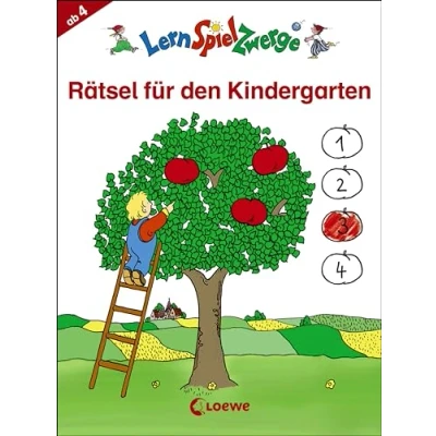Abbildung von LernSpielZwerge Rätsel für den Kindergarten: Rätselblock zur Beschäftigung von Kindern 4 ab Jahre (LernSpielZwerge Mal und Rätselblocks)