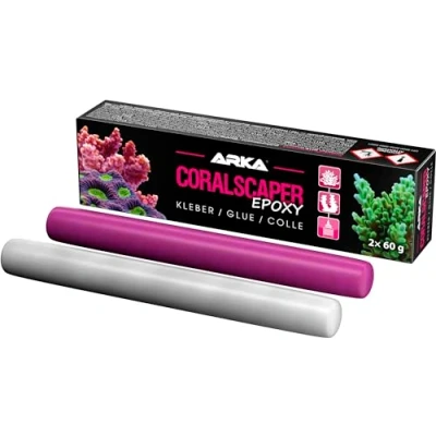 Abbildung von ARKA Coralscaper 120g 2K Epoxy Korallenkleber für sichere Befestigung von Korallen &amp; Riffaufbauten in Meerwasseraquarien, fest und langlebig