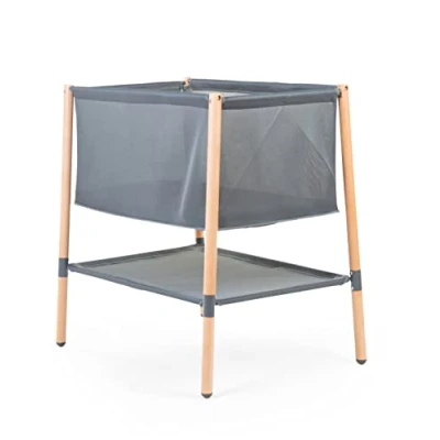 Abbildung von Béaba ChildHOME Wiege, große Maße, rutschfeste Füße, atmungsaktive Wände, Luftzirkulation, abnehmbare und waschbare 50 x 90 cm, Buchenholz