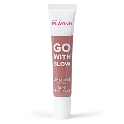 Abbildung von Inglot Playinn Go With Glow Coral Lipgloss, Lippenstift, Glänzender Flüssig, Lippenpfleg 10 ml : 22