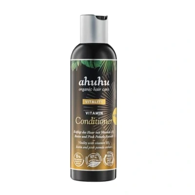 Abbildung von ahuhu VITALITY Vitamin Conditioner (200 ml) Haarpflege Mit B3 &amp; Biotin, Tiefenwirksame Spülung Für Geschmeidigkeit Glanz, Ohne Silikone Mikroplastik, Vegan