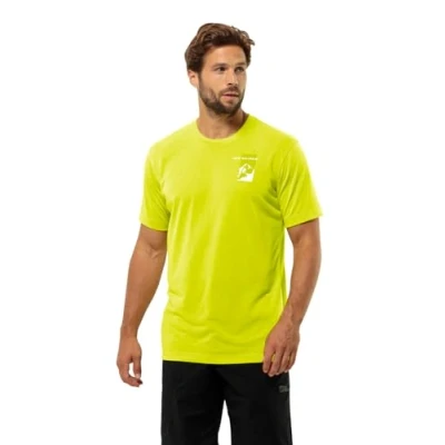 Abbildung von Jack Wolfskin Vonnan S/S Graphic Tshirt print, Herren, Größe: Small, Firefly