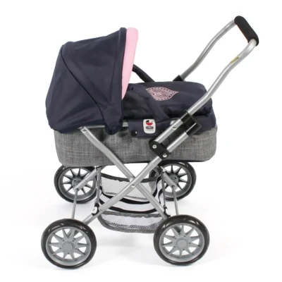 Abbildung von Bayer Chic 2000 Mini Kuschelwagen &quot;SMARTY&quot; in Melange grau navy