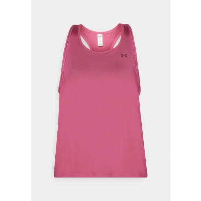 Abbildung von Under Armour TECH Knockout Top, Damen, Größe: Large, Fuchsia dusk/dark maroon