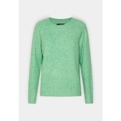 Abbildung von Vero Moda Vmdoffy Oneck Strickpullover, Damen, Größe: XS, Bright green melange