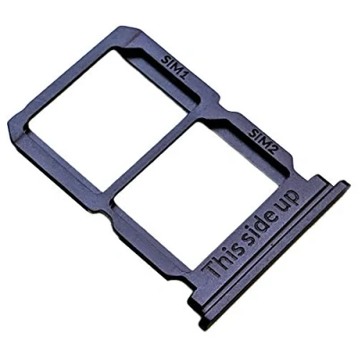 Abbildung von Dual Nano SIM Kartenhalter für OnePlus 5 (A5000), Original Ersatzteil, Schiefergrau Aluminium
