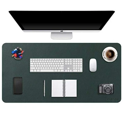 Abbildung von DOBAOJIA Große Schreibtischunterlage XXXXL, Schreibtischmatte, Desk Pad, Schreibtischschutz, Schreibblock, für Laptop/Tastatur/Maus, PU Leder Wasserdicht + Wildleder Rutschfest 120 x 60cm