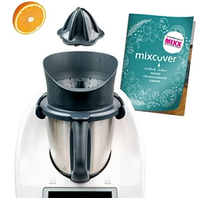 Abbildung von mixcover Küchenmaschinen Adapter verbesserte Saftpresse/Zitruspresse für Thermomix TM6 &amp; TM5