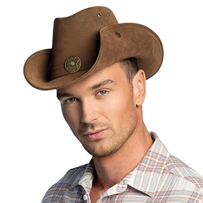 Abbildung von Boland Cowboy Kostüm Cowboyhut Nevada, DAS Western Accessoire in hoher Qualität