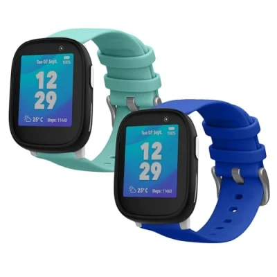 Abbildung von kwmobile 2x Sportarmband für Xplora X6 Play Smartwatch, Armband TPU Silikon Set Fitnesstracker
