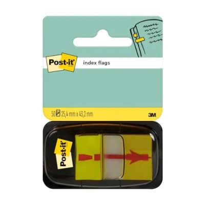 Abbildung von Post it 680 33 Haftstreifen Index Symbol Ausrufezeichen ( 25,4 x 43,2 mm) 50 Streifen gelb