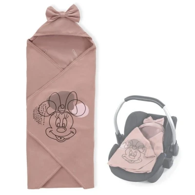 Abbildung von Hauck Fußsack Snuggle N Dream Disney Minnie Mouse Rose, Baby Einschlagdecke Kuscheldecke für Babyschale Maxi Cosi, Kinderwagen
