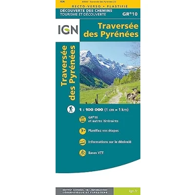 Abbildung von Traversee des Pyrenées 1:110 000: 1:110000 (Découverte chemins, Band 89030)
